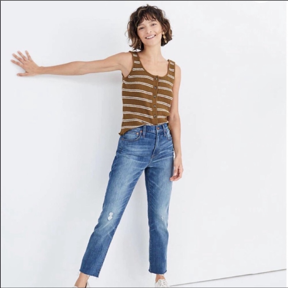 Madewell High Rise Slim Crop Boy Jean